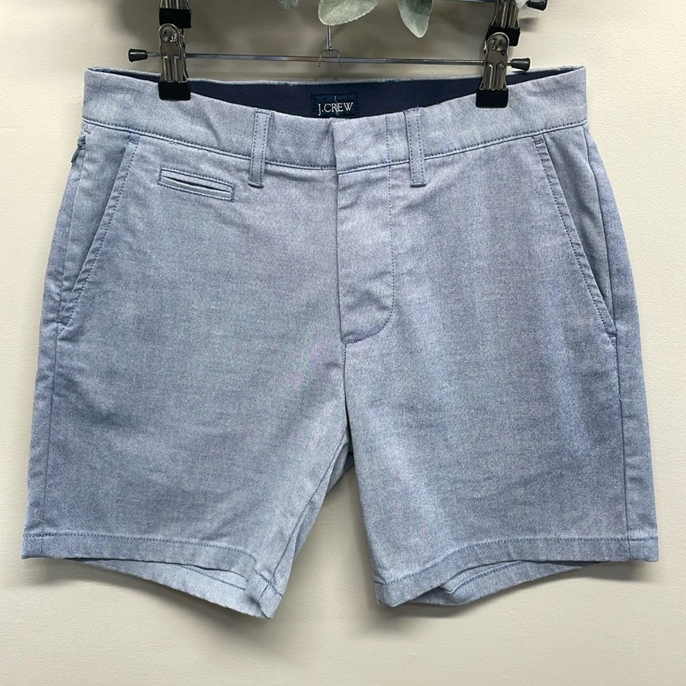 NWOT J.Crew Oxford Tech Shorts 7” Inseam W28